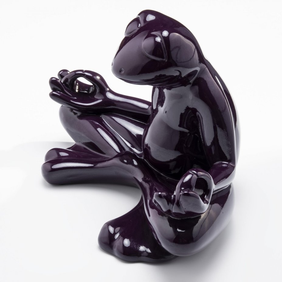 Статуэтка "Лягушка Flo", керамика, глазурь, фирма "Creazioni", Италия, 2000-2020 гг., Creazioni