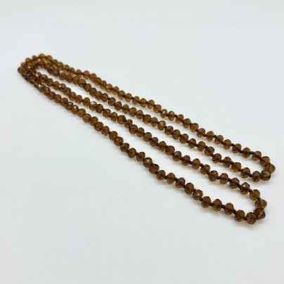 Винтажные бусы из граненных бусин, стекло, нить, Чехословакия, 1960-1980 гг.