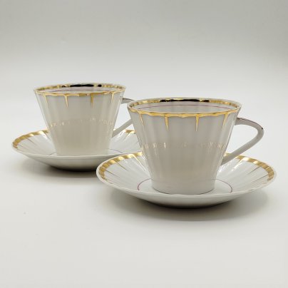 Набор чайных пар тет-а-тет "Солнечный дождь"