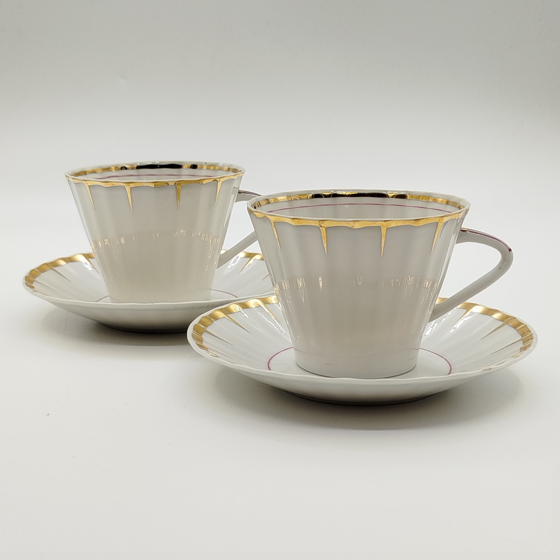 Набор чайных пар тет-а-тет "Солнечный дождь"