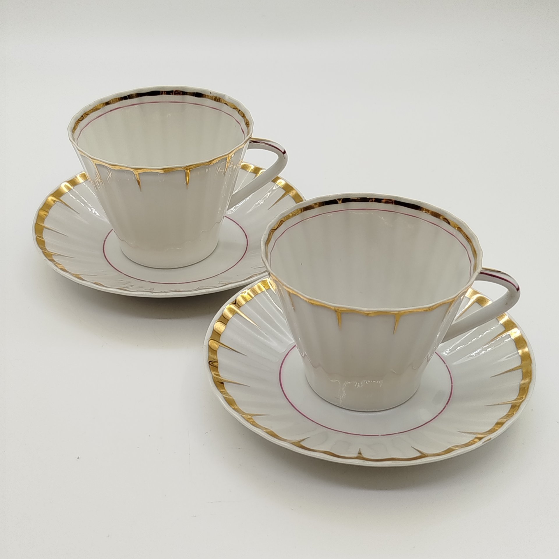 Набор чайных пар тет-а-тет "Солнечный дождь"