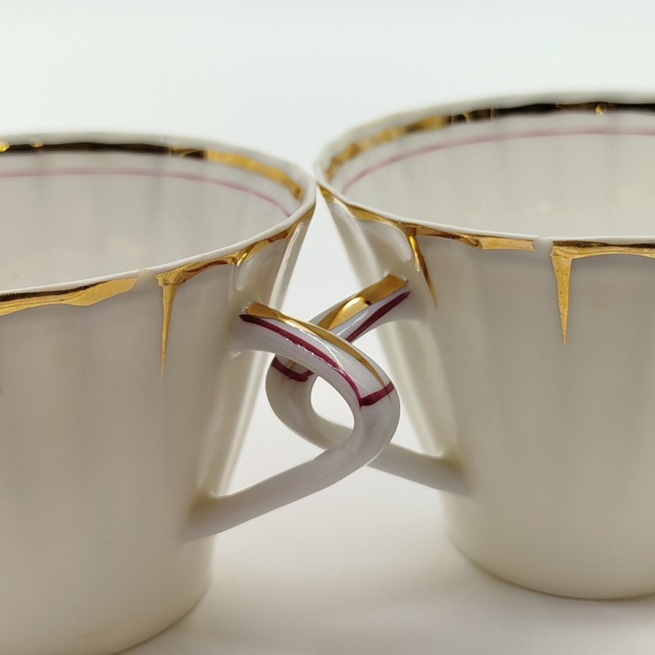 Набор чайных пар тет-а-тет "Солнечный дождь"