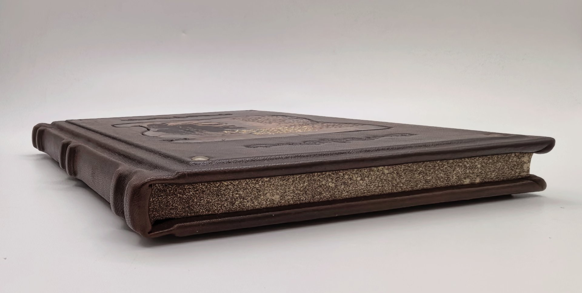 Книга "Афоризмы великих врачей", подарочное издание, кожаный переплет, авторская ручная работа, Россия