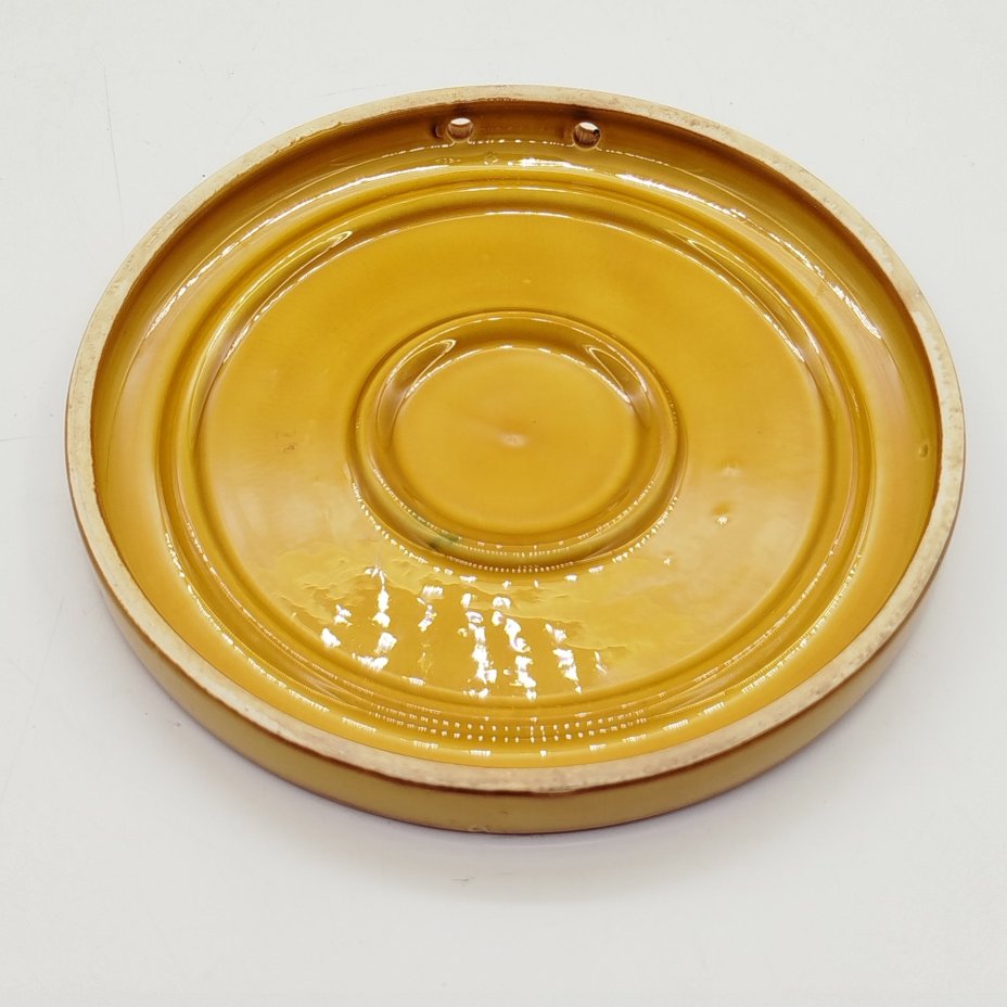 Панно настенное "Олимпийский Мишка" тяжелая атлетика, фаянс, деколь, Конаковский фаянсовый завод им. М.И. Калинина (ЗиК Конаково), СССР, 1980 г.