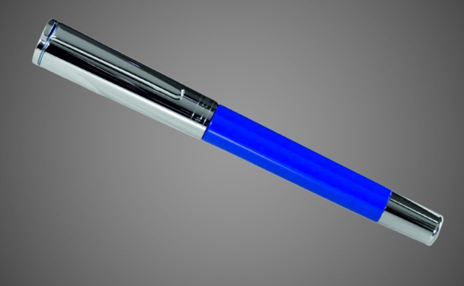 Ручка-роллер Aurora TU Metal Cap Blue CT, в подарочной коробке, Лаки и смолы: смола, хром