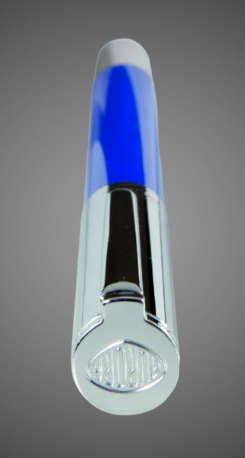 Ручка-роллер Aurora TU Metal Cap Blue CT, в подарочной коробке, Лаки и смолы: смола, хром