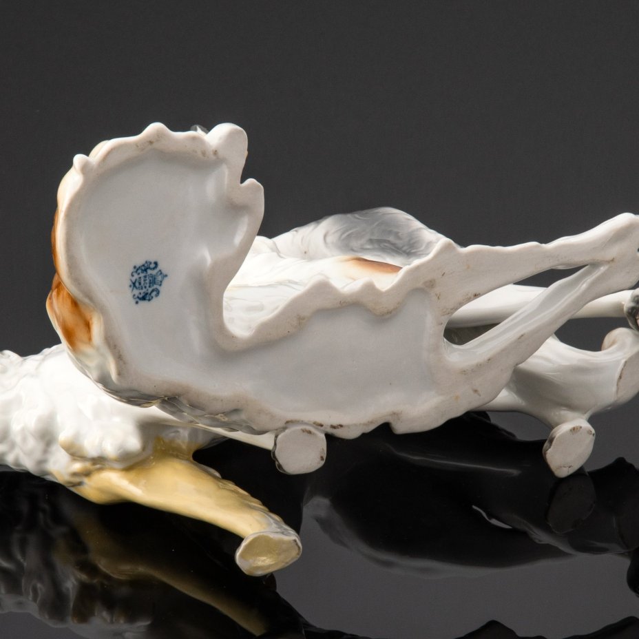 Статуэтка "Гончие", фарфор, аэрография, Schaubach-Kunst, Wallendorf, Германия, 1926-1953 гг.