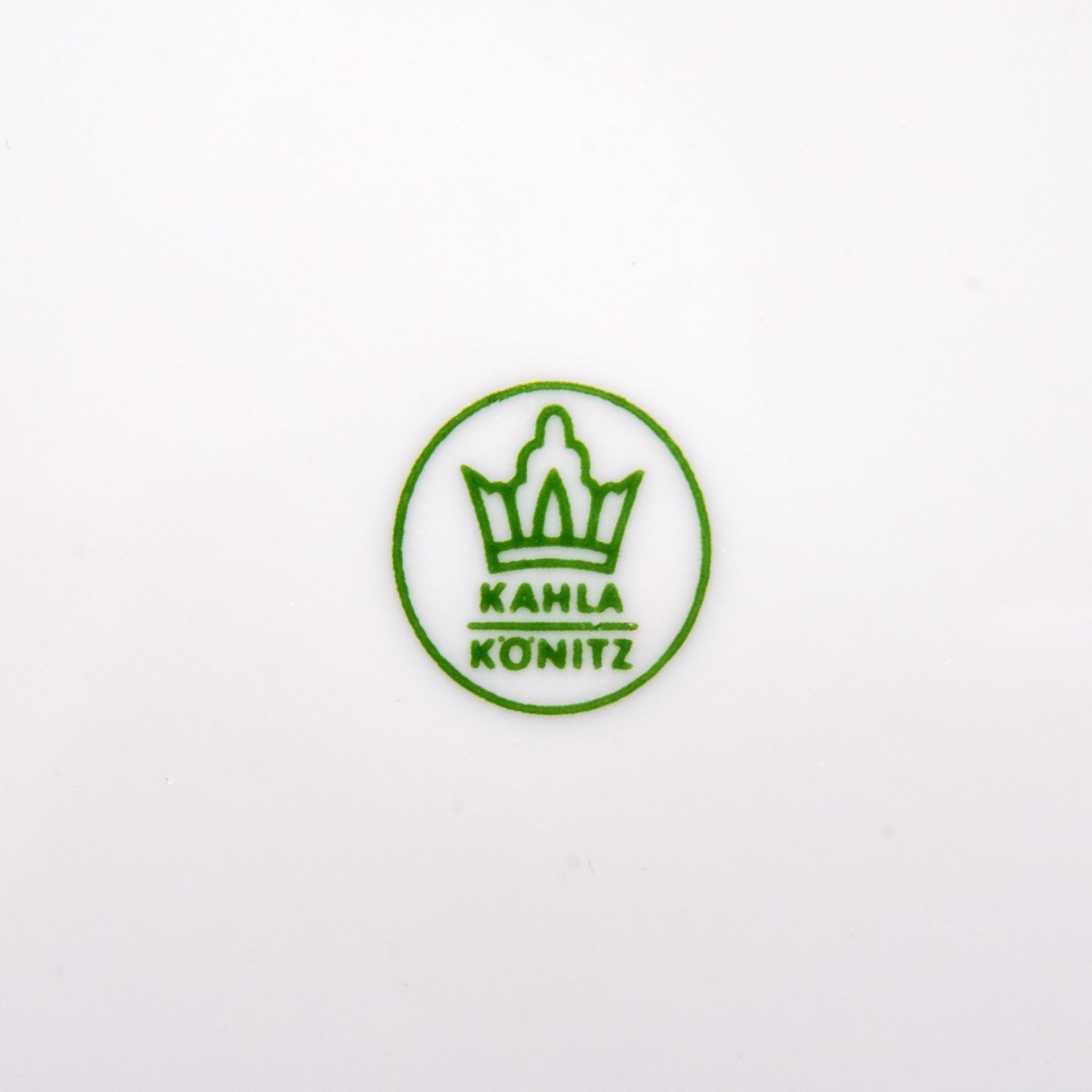 Сервиз столовый с декором в виде синих цветов (31 предмет), фарфор, деколь, золочение, Kahla, ГДР, 1960-1990 гг.