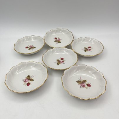 Набор розеток с цветочным декором на 6 персон