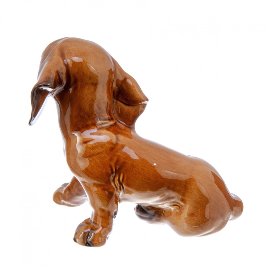 Статуэтка "Щенок таксы", фарфор, роспись, мануфактура "Goebel", Германия, 1979-1990 гг., Goebel