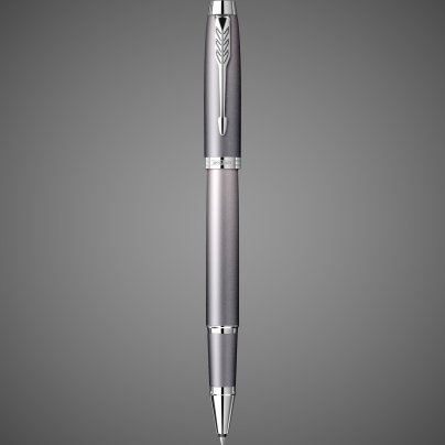 Ручка- роллер Parker "IM Rituals GREY Gradient CT", цвет чернил: Black 0,5мм, в подарочной упаковке