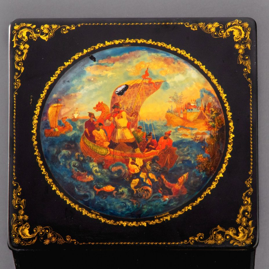 Шкатулка "Садко", автор - Н. Копейкина, Завод «Мстерский ювелир»