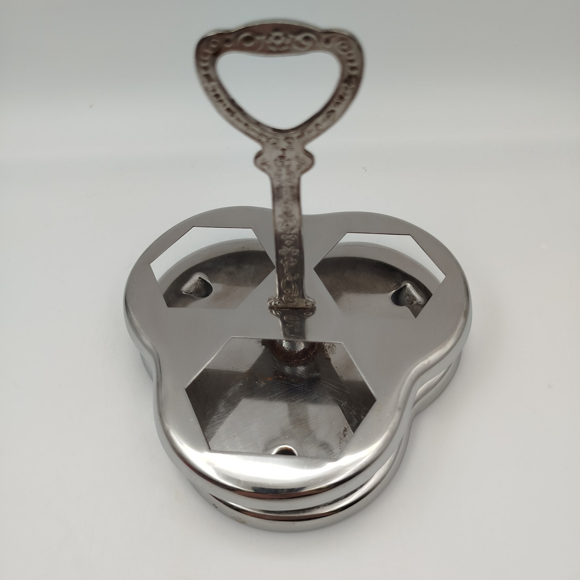 Набор для специй (круэт) из трёх предметов, на подставке