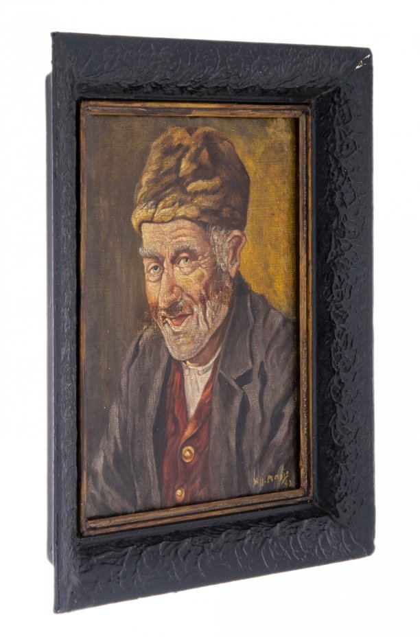 Картина "Мужской портрет", холст, масло, Западная Европа, 1940-1990 гг.