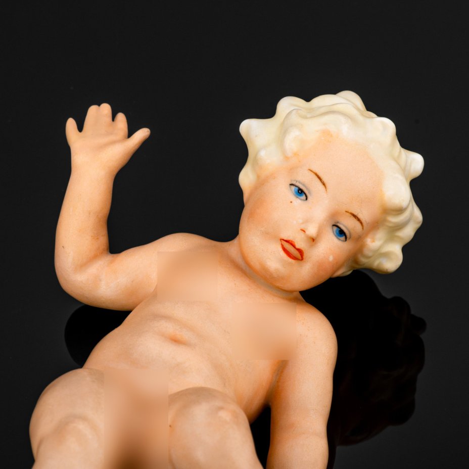 Статуэтка "Путти с шаром", Schaubach-Kunst