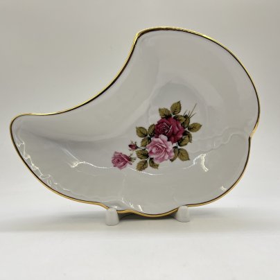 Менажница с флоральным декором, фарфор, деколь, золочение, Дулевский фарфоровый завод (Дулёво), Россия, 2006 г.