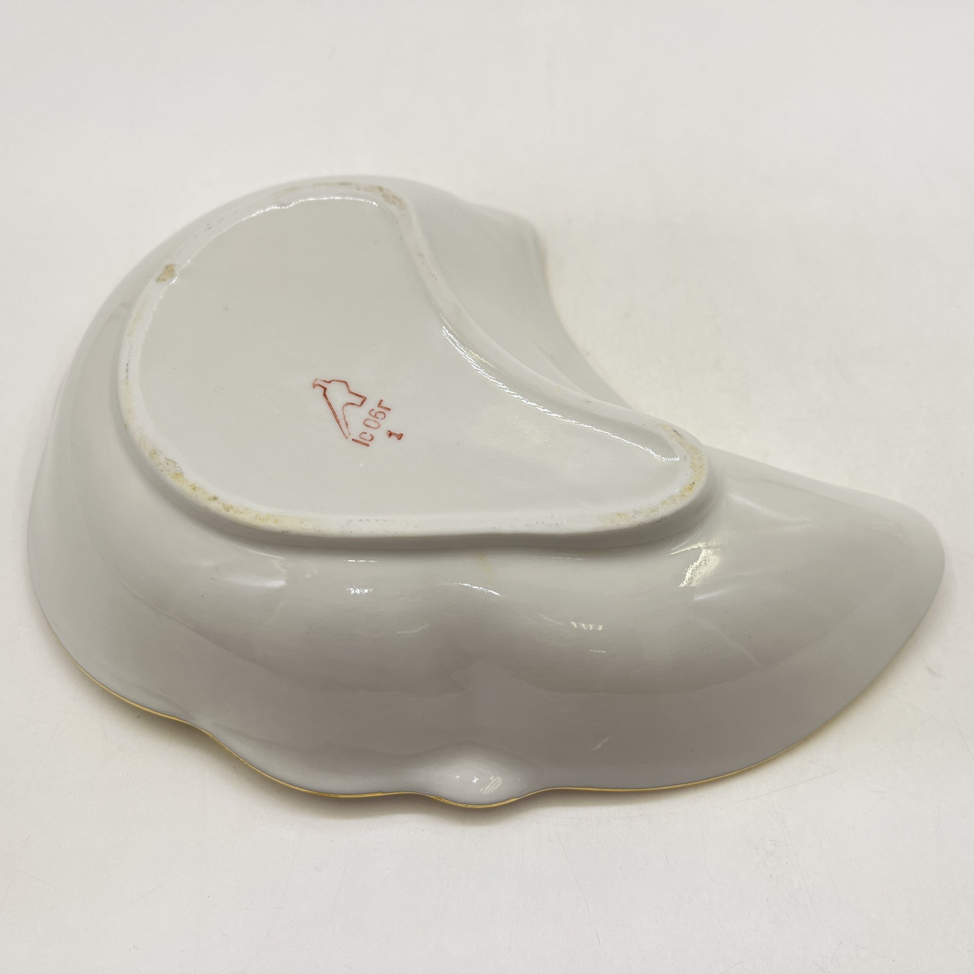 Менажница с флоральным декором, фарфор, деколь, золочение, Дулевский фарфоровый завод (Дулёво), Россия, 2006 г.