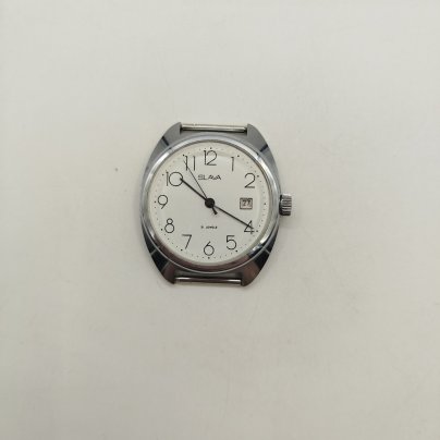 Часы мужские наручные "Слава", металл, стекло, Второй Московский часовой завод «Слава», СССР, 1960-1990 гг.