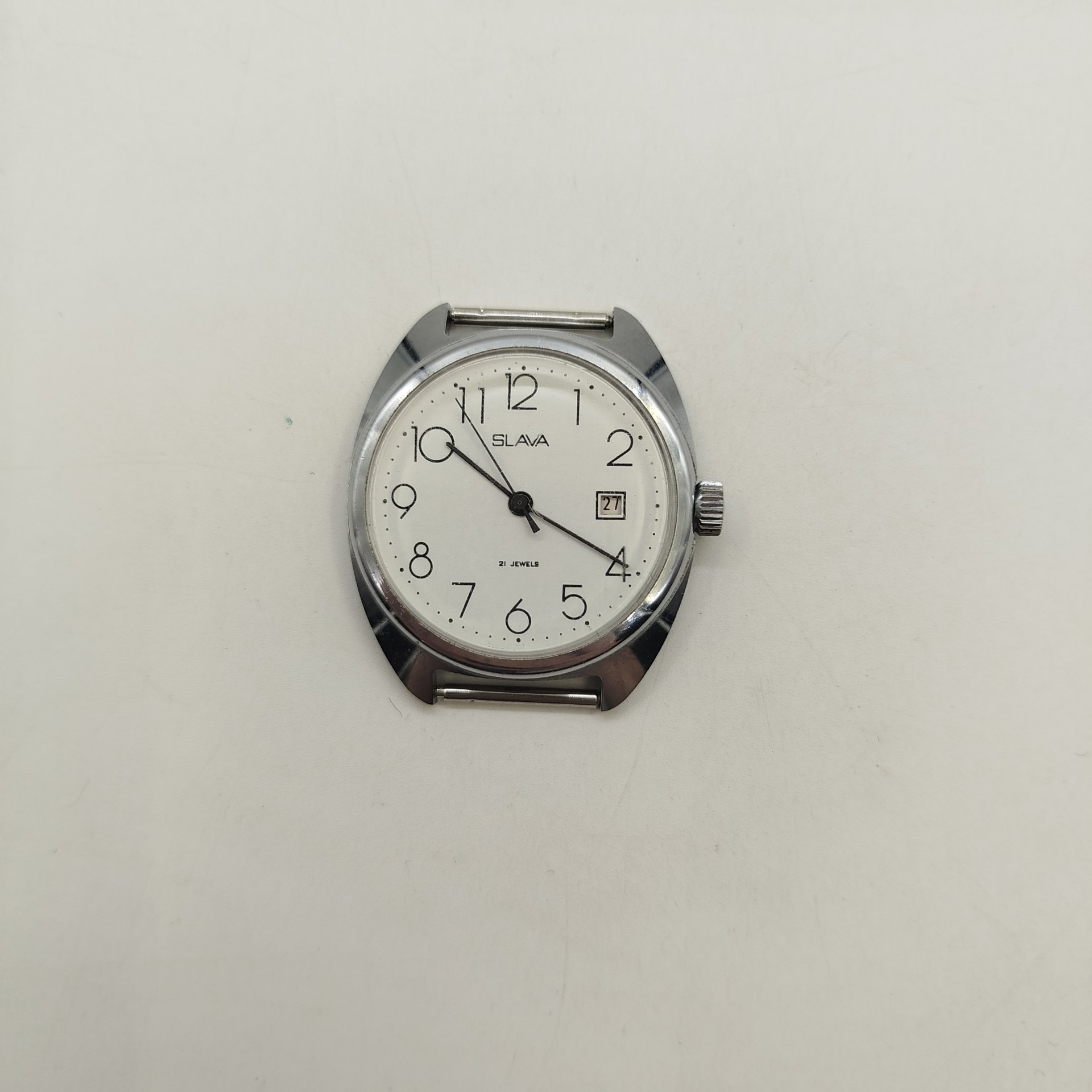 Часы мужские наручные "Слава", металл, стекло, Второй Московский часовой завод «Слава», СССР, 1960-1990 гг.
