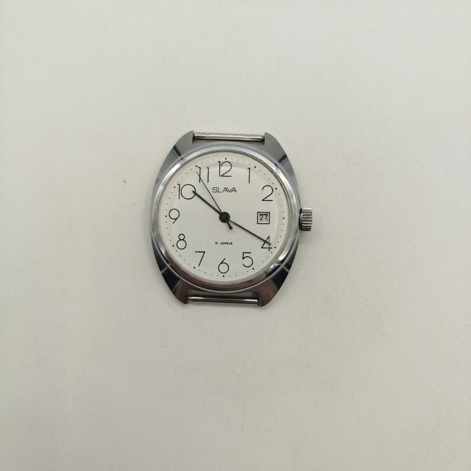 Часы мужские наручные "Слава", металл, стекло, Второй Московский часовой завод «Слава», СССР, 1960-1990 гг.