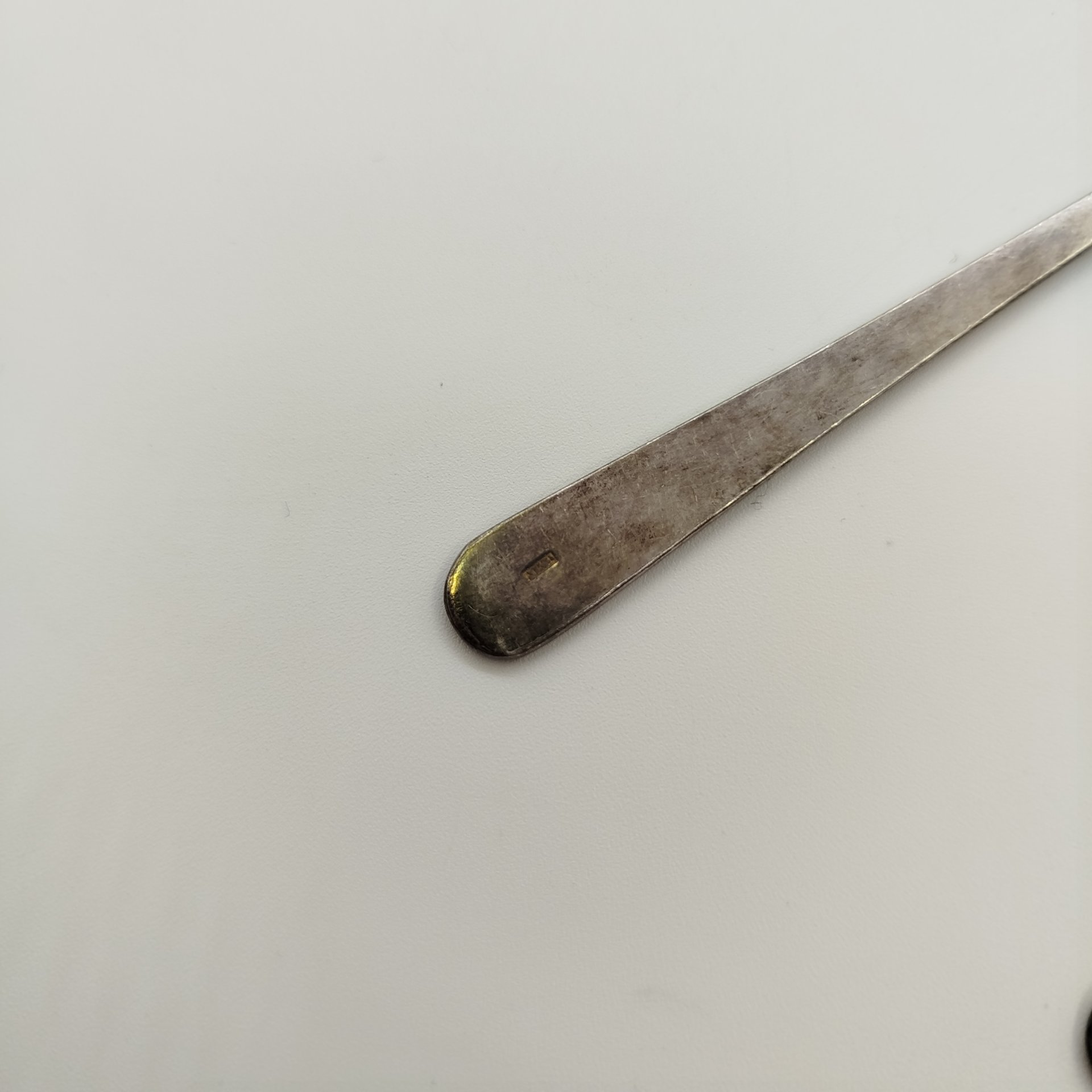 Набор сервировочный для закусок, мельхиор (медь-никель), эмаль, Красносельский ювелирный завод, СССР, 1964 г.