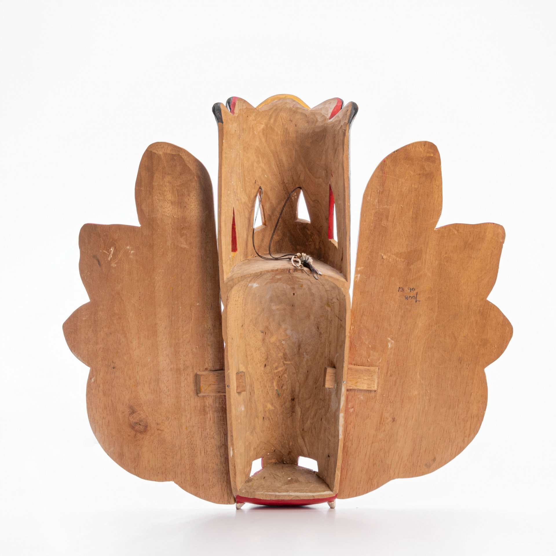 Маска демона Нага Ракша, дерево, резьба, роспись, Шри-Ланка, 1980-2000 гг. — фото 2