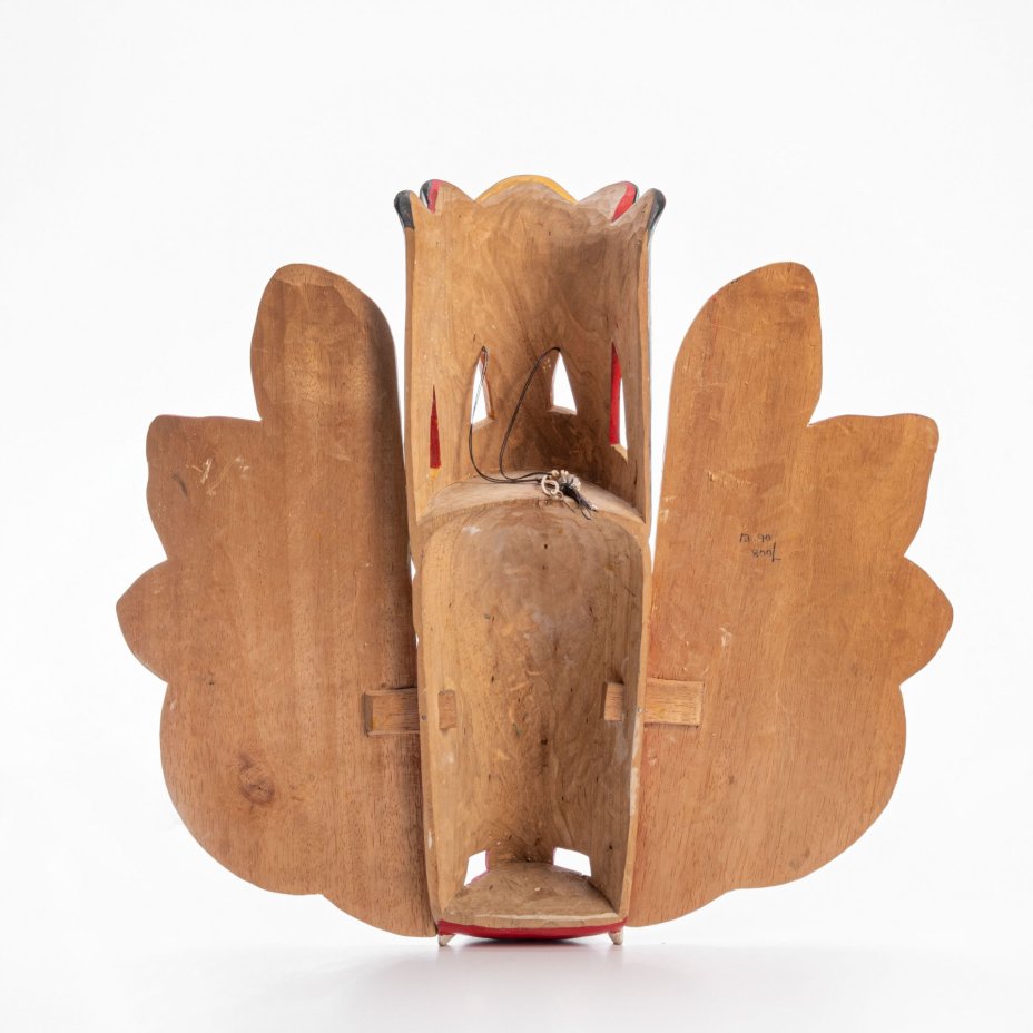 Маска демона Нага Ракша, дерево, резьба, роспись, Шри-Ланка, 1980-2000 гг.