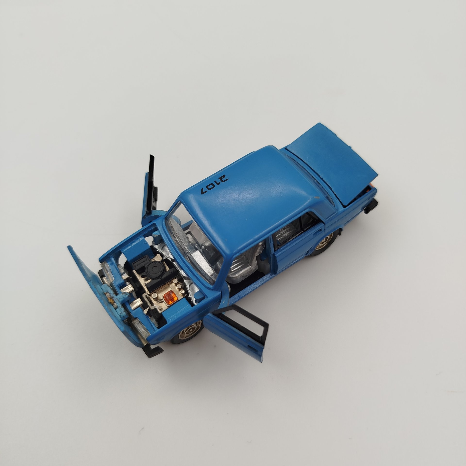 Модель автомобиля "ВАЗ 2107", металл, пластик, СССР, 1980-1990 гг.