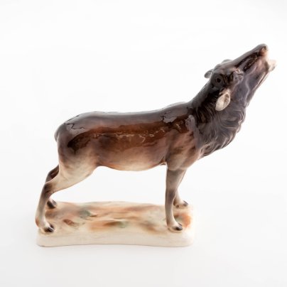 Статуэтка "Лось", фаянс, роспись, Hertwig & Co., Германия, 1968-1990 гг.