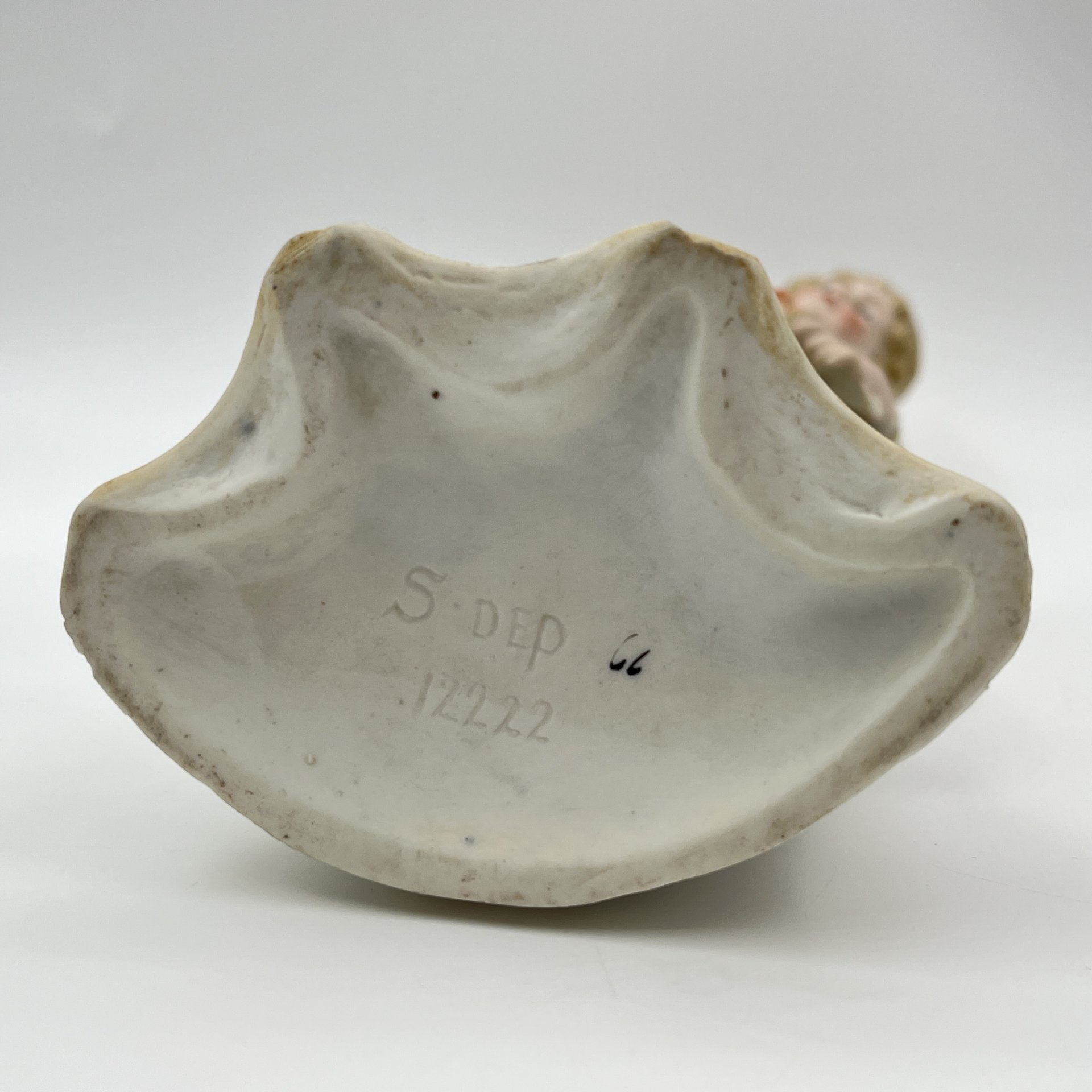 Статуэтка (вазочка) "Цветочница", бисквит, роспись, золочение, Samson, Edmé et Cie, Франция, 1940-1969 гг.