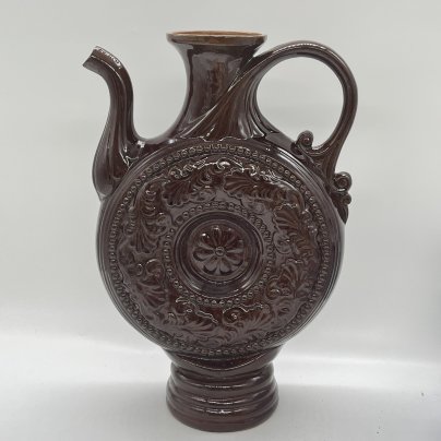 Кумган с растительным декором, керамика, глазурь, СССР, 1970-1990 гг.