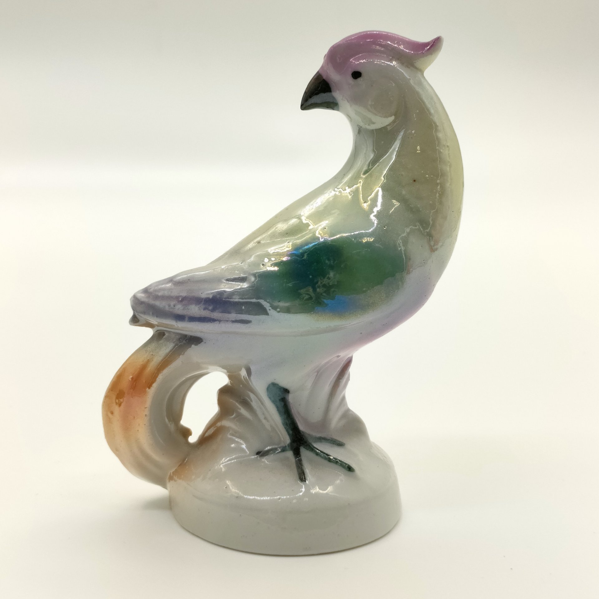 Статуэтка "Фазан", фарфор, люстр, роспись, СССР, 1970-1990 гг.