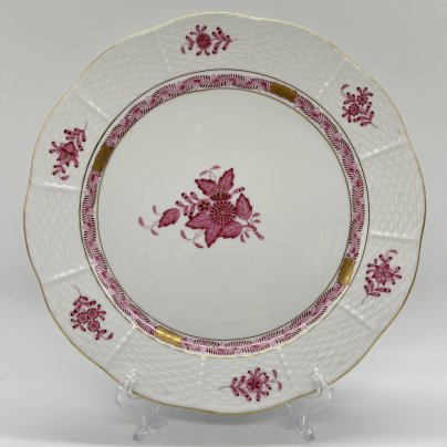 Тарелка плоская, выполненная в фирменном дизайне "Chinese Bouquet/Apponyi Purpur", Herend (Херенд)