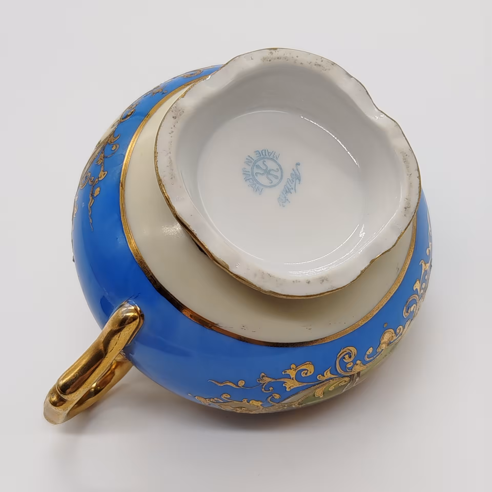Молочник, украшенный изображением закатного пейзажа, Noritake