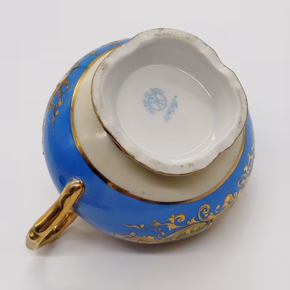 Молочник, украшенный изображением закатного пейзажа, Noritake