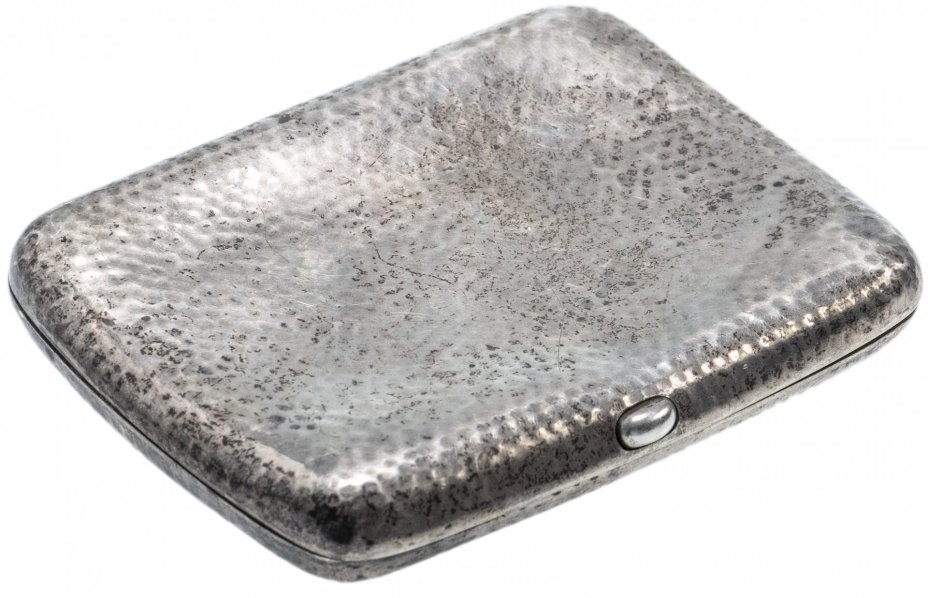 Старинный портсигар с клеймом, серебро, Великобритания, 1895-1910 гг.