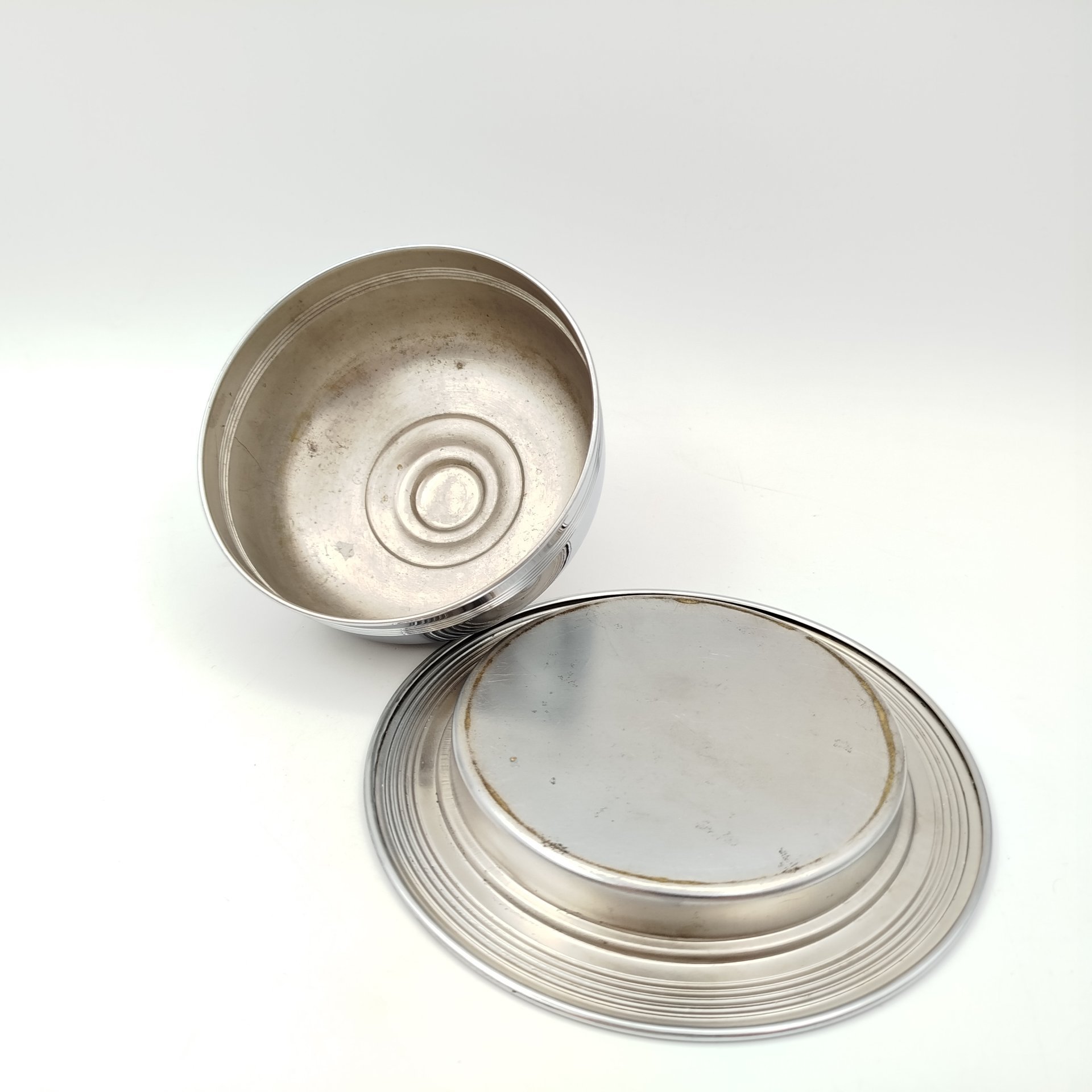 Масленка/паштетница, металл, серебрение, Европа, 1950-1980 гг.