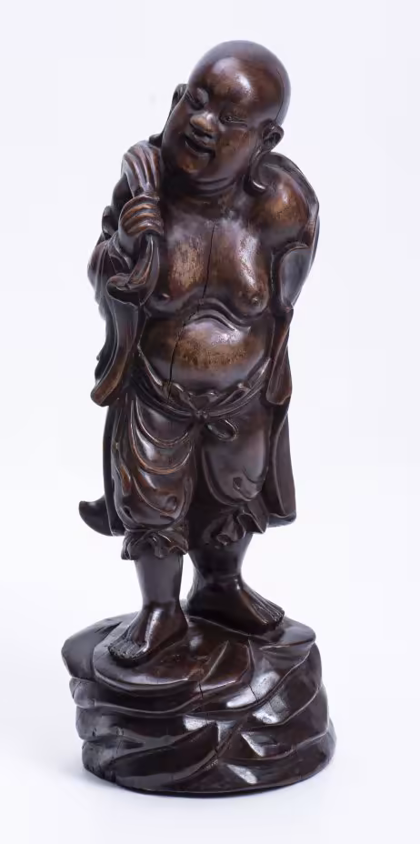 Хотей (Бог богатства), дерево, резьба, Китай, 1950-1960 гг.