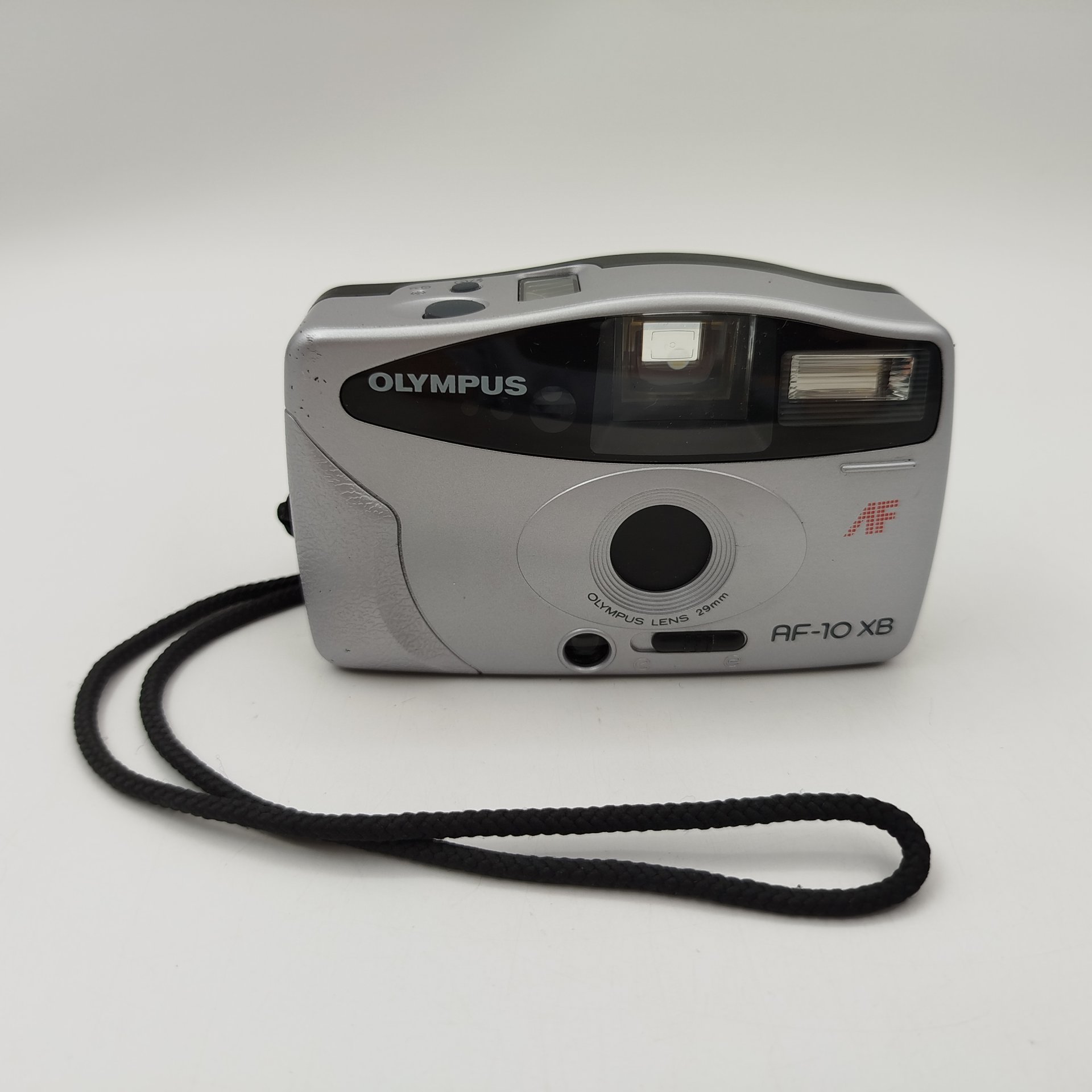 Фотоаппарат плёночный "AF-10 XB" в кофре и инструкцией, Olympus, пластик, металл, искусственная кожа, стекло, бумага, печать, Япония, 1990-2000 гг.