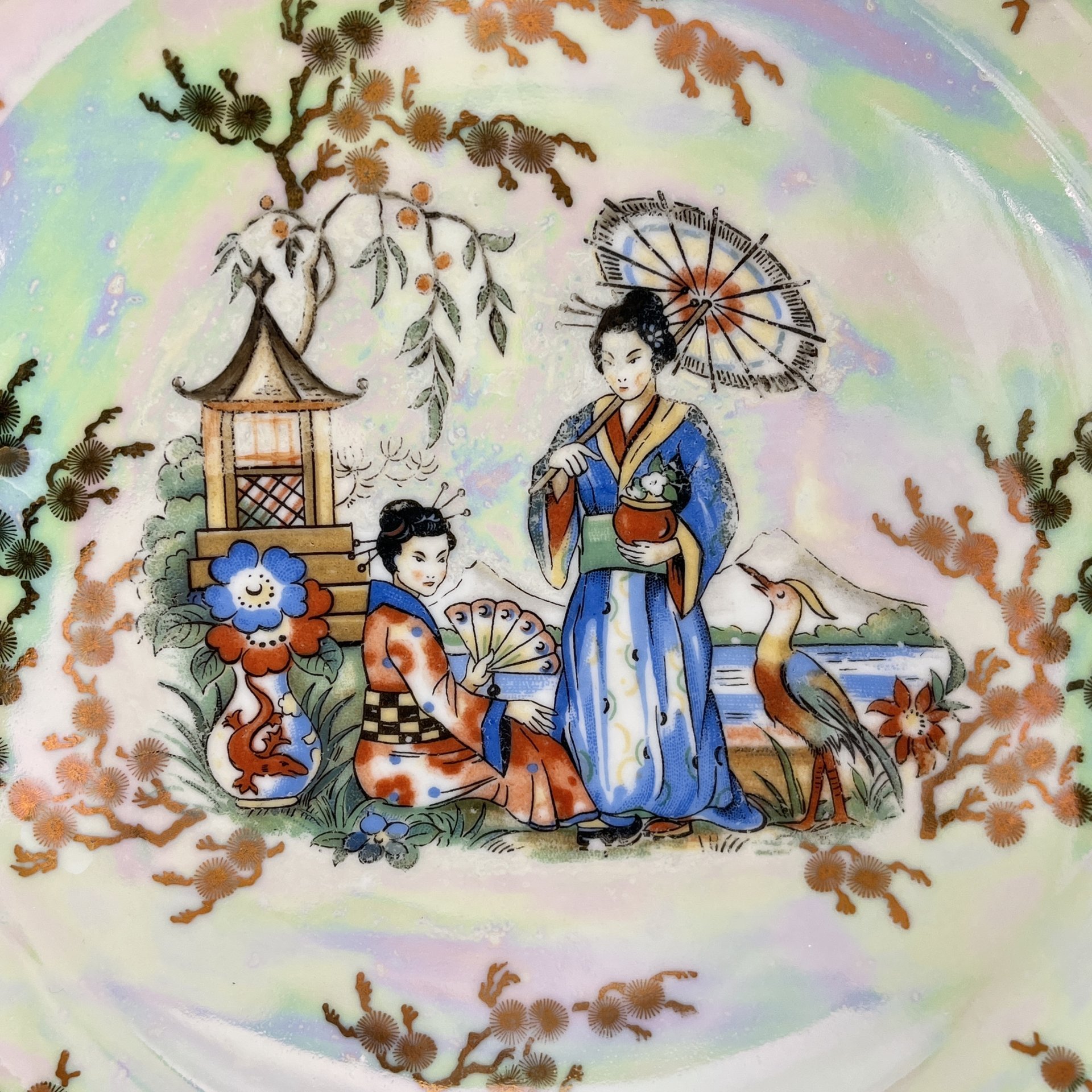 Блюдо (сухарница) "Гейша"