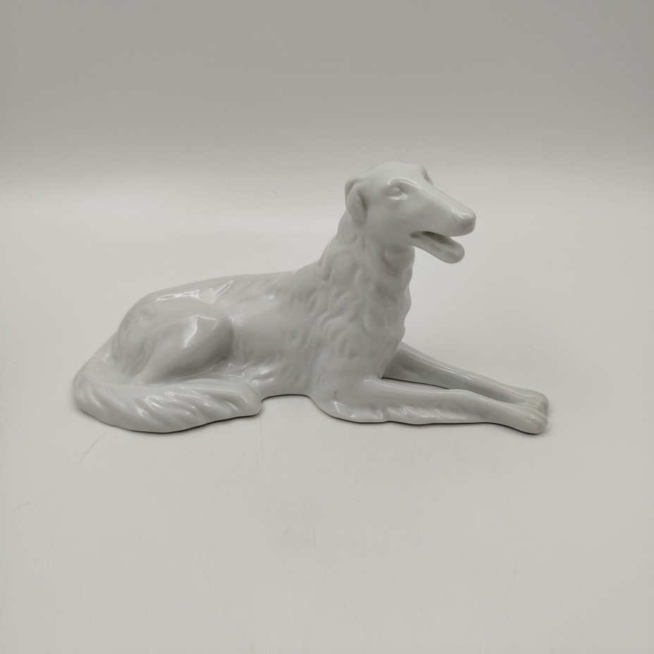 Статуэтка "Борзая", фарфор, Royal Dux, Чехословакия, 1970-1992 гг.