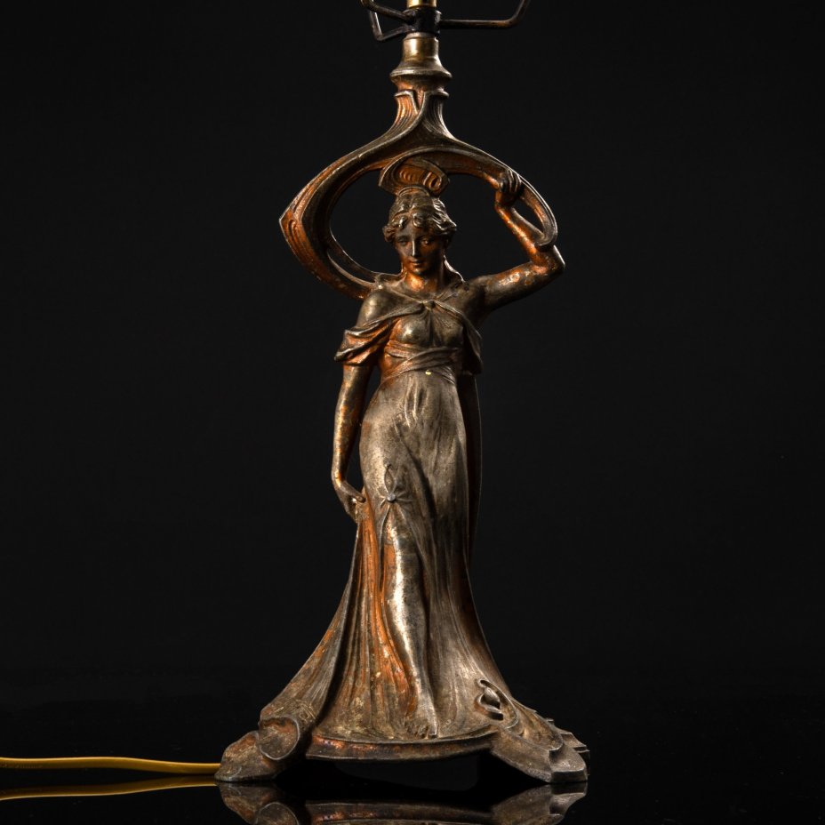 Лампа в стиле Модерн, шпиатр, стекло, Россия, 1910-1930 гг.