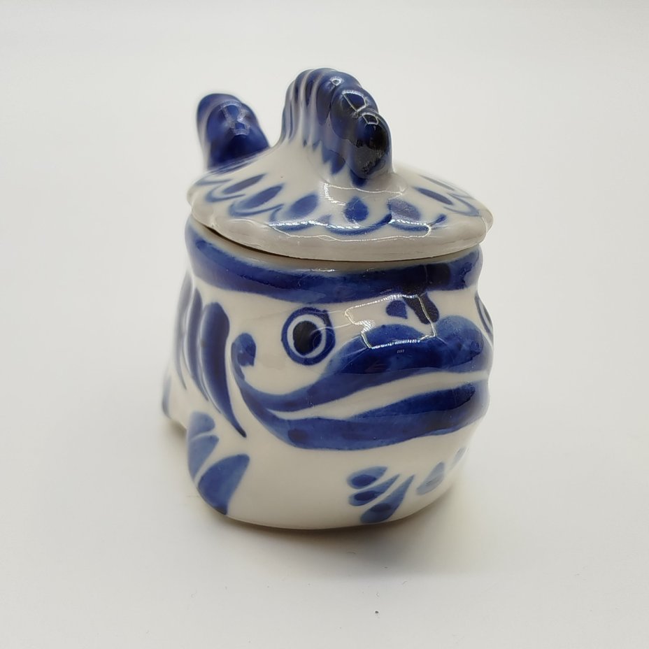 Икорница миниатюрная "Рыба-кит", росп. Куликова