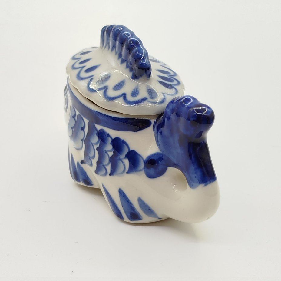 Икорница миниатюрная "Рыба-кит", росп. Куликова