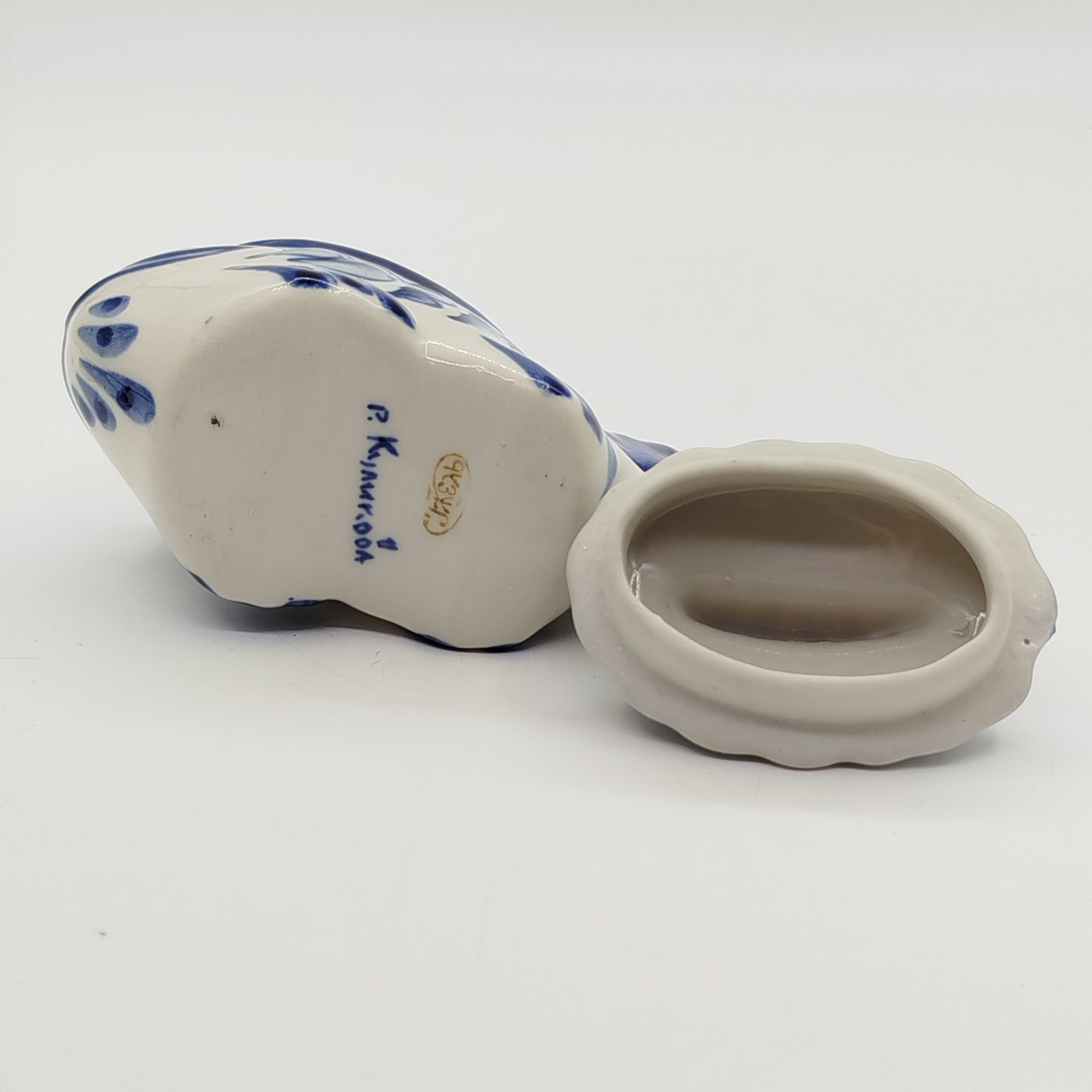 Икорница миниатюрная "Рыба-кит", росп. Куликова