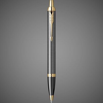 Шариковая ручка Parker IM Premium Grey Core GT Mblue в подарочной коробке, Металлы: нержавеющая сталь, пластик