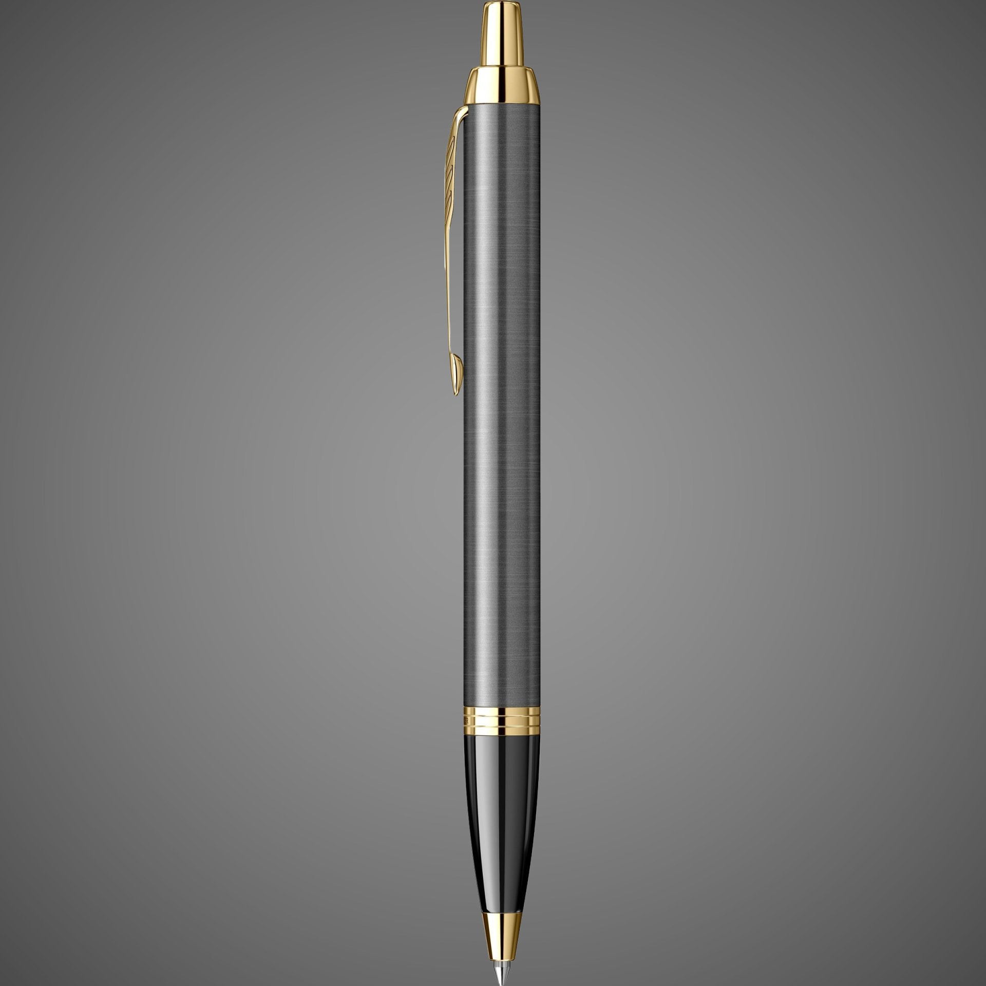 Шариковая ручка Parker IM Premium Grey Core GT Mblue в подарочной коробке, Металлы: нержавеющая сталь, пластик