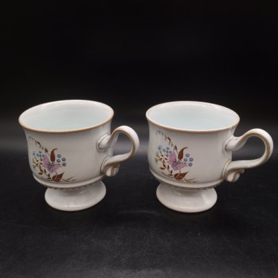 Комплект из 2-х чашек с изображением бабочки в цветах, Denby