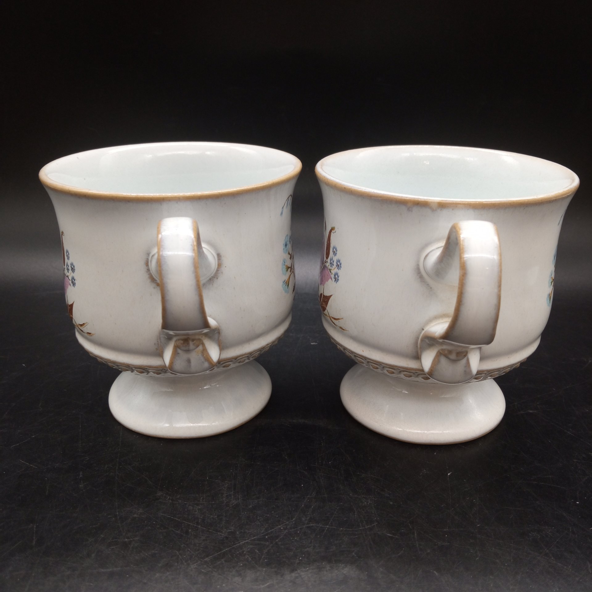 Комплект из 2-х чашек с изображением бабочки в цветах, Denby