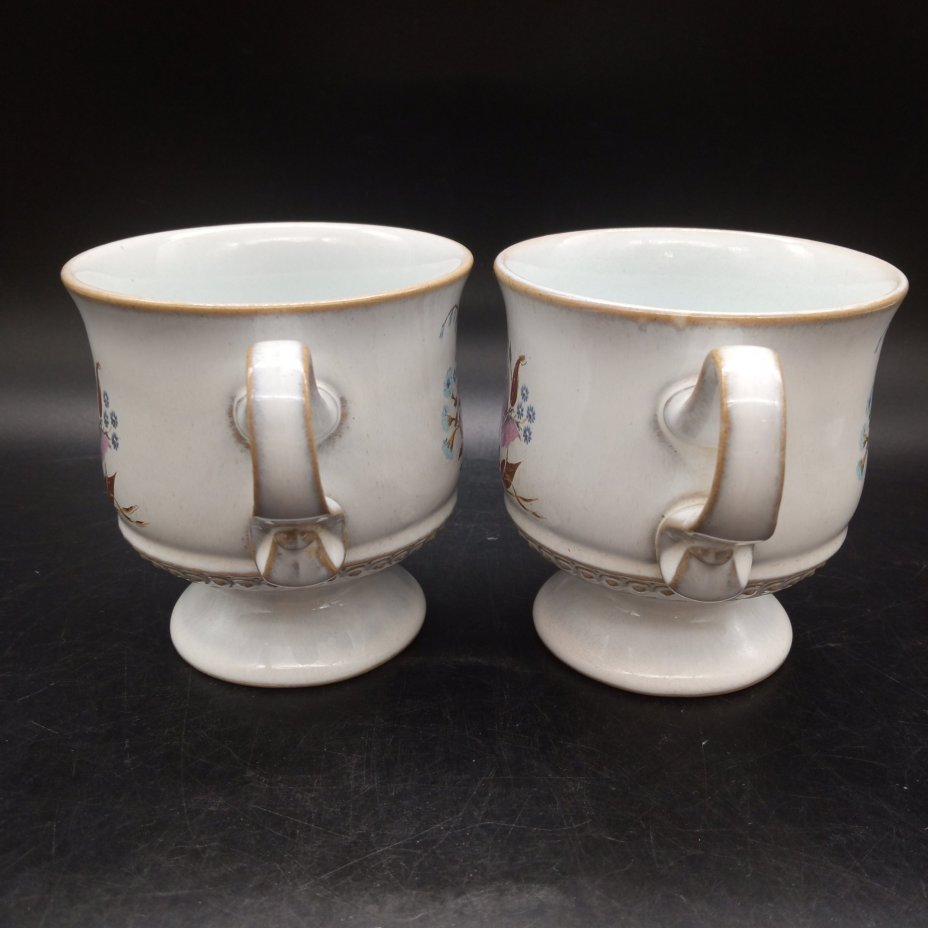 Комплект из 2-х чашек с изображением бабочки в цветах, Denby